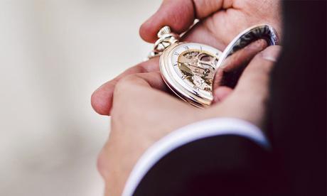 Montre à gousset : couronne remontoir