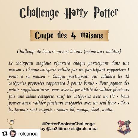 Challenge littéraire HP : La coupe des 4 maisons démarre le 1er septembre
