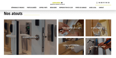 Site vitrine pour Artisan local avec Serrurerie Montpellieraine Des produits innovants