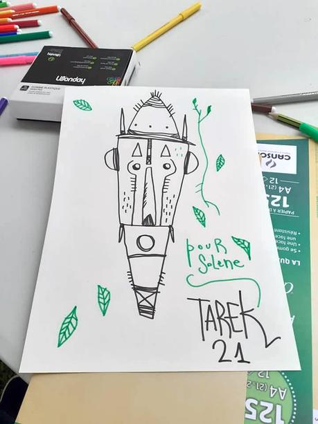 Dessins réalisés lors de mon exposition à Lyon