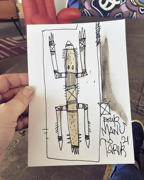 Dessins réalisés lors de mon exposition à Lyon