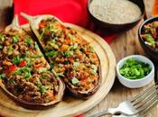 Aubergines farcies viande hachée, légères délicieuses