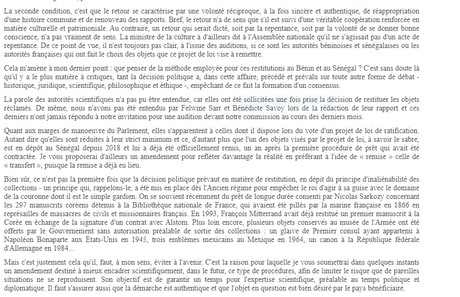 Le Dieu Gou —- une restitution —- un débat.
