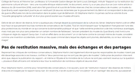 Le Dieu Gou —- une restitution —- un débat.