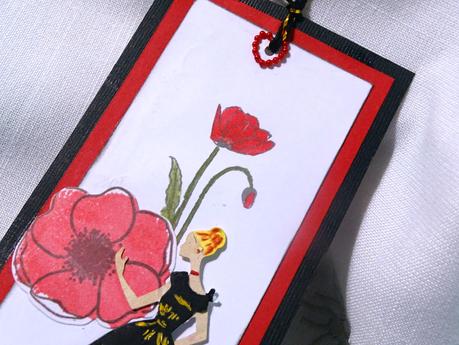 Carte format ABC coquelicots . Carte format ABC coquelicots .