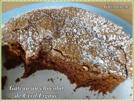 Gâteau au chocolat de Cyril Lignac (en individuel)