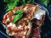 Gratin d'aubergines, tomates chèvre