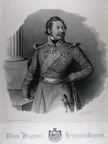 Le duc Pie-Auguste en Bavière, le grand-père paternel misanthrope bayreuthois de Sissi