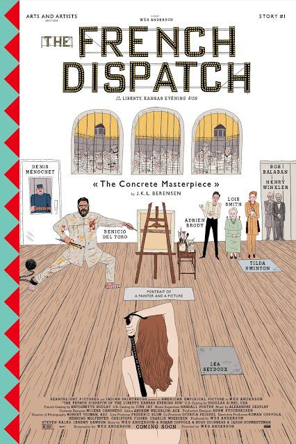 Nouvelles affiches US pour The French Dispatch de Wes Anderson