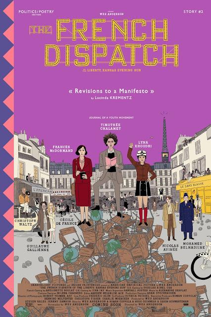 Nouvelles affiches US pour The French Dispatch de Wes Anderson