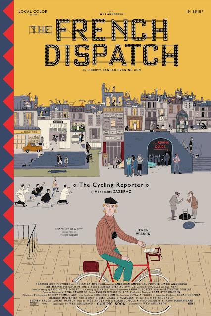 Nouvelles affiches US pour The French Dispatch de Wes Anderson