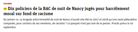 Le racisme dans la police française n’est pas systémique mais. #rouen #nancy