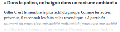 Le racisme dans la police française n’est pas systémique mais. #rouen #nancy