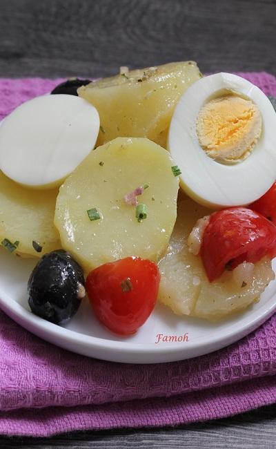 Salade de pommes de terre froide