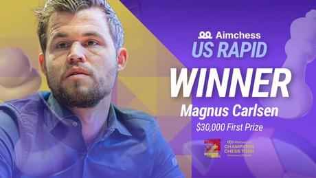 Magnus Carlsen vainqueur du Aimchess US Rapid