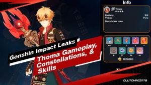 Genshin Impact Leaks : gameplay, constellations et compétences de Thoma