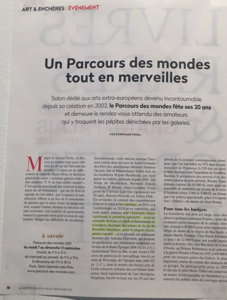 Parcours des Mondes ;;;;; le 20  me Anniversaire 7/12 Septembre 2021