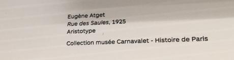 Eugène ATGET  « VOIR PARIS » Fondation H Cartier Bresson – jusqu’au 19 Septembre 2021 (derniers jours)