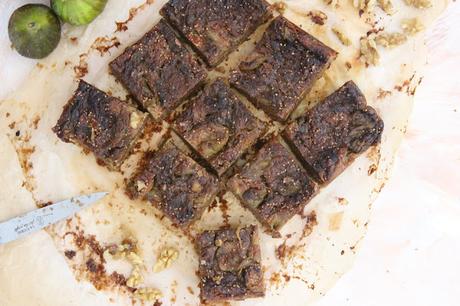 Carrés biscuités figues et noix (vegan)