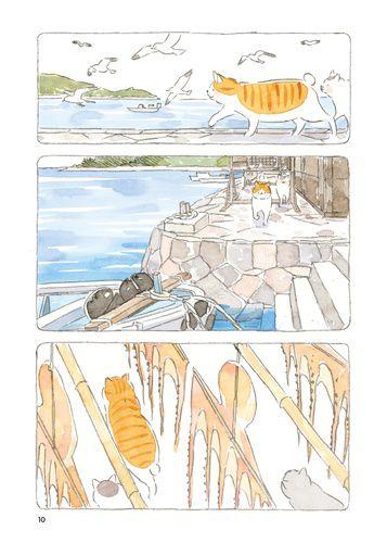 Le vieil homme et son chat marchent à pas de velours de NEKOMAKI