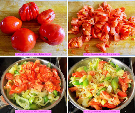 Poêlée estivale sur écrasée de pommes de terre (Vegan) Poêlée estivale sur écrasée de pommes de terre (Vegan)