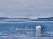 Quatre photographies l’Acadian l’ancre dans brume, filtre dynamique… prises main levée avec boîtier Fujifilm XT-4 jumelé objectif 100-400mm Fujinon. #Photographie #BaieComeau