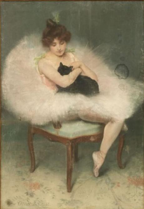 Pierre Carrier-Belleuse 1897 Danseuse au chat noir