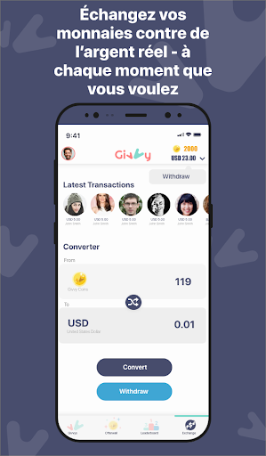 Télécharger Gagnez de l'argent Gratuit avec Givvy! APK MOD (Astuce) 2