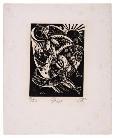 Otto DIX - 9 gravures sur bois (1919