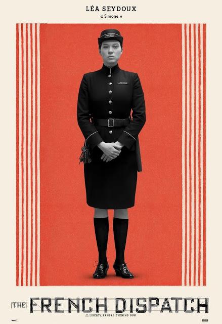 Affiches personnages US pour The French Dispatch de Wes Anderson