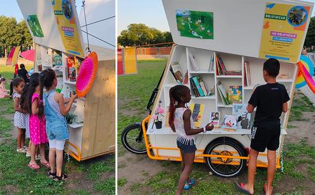 Lyon : un vélo-bibliothèque part à la rencontre des enfants Lyon : un vélo-bibliothèque part à la rencontre des enfants
