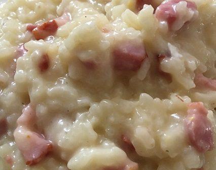 Risotto façon carbonara