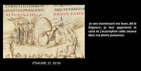 Utrecht Psalter PSAUME 11 fol 6v schema