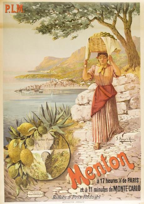 Affiche publicitaire de Menton (1906)