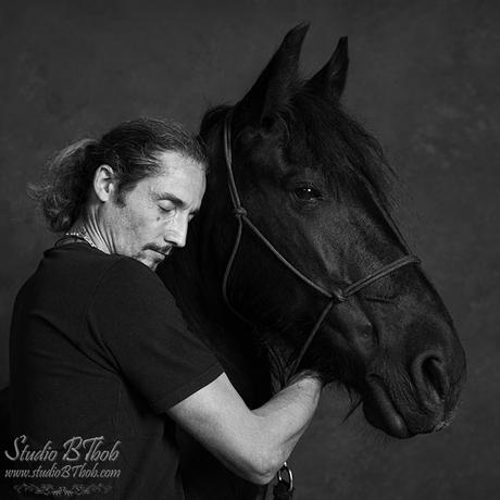 Photographe de cheval frison à Saint-etienne