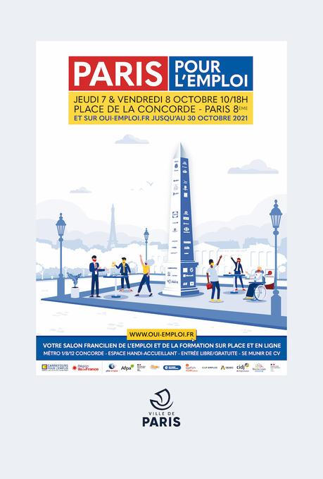 Paris pour l’emploi 2021 : un salon de recrutement et de formation sur place et en ligne !