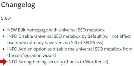 Journal des modifications SEOPress