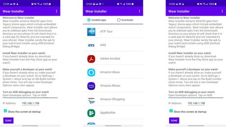 Capture d'écran du programme d'installation d'usure Capture d'écran du programme d'installation d'usure