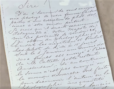 1872 — Une lettre et un photomontage de l'impératrice nue pour faire chanter l'empereur François-Joseph Ier