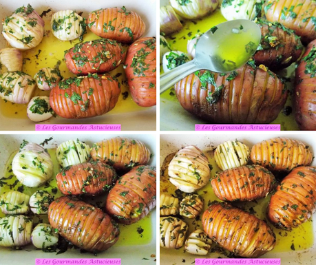 Navets et pommes de terre à la Suédoise ou à la Hasselback (Vegan)