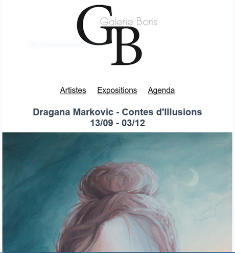 Galerie BORIS  exposition Dragana Markovic « Contes d’Illusion »  13/O9 au 03/12/21