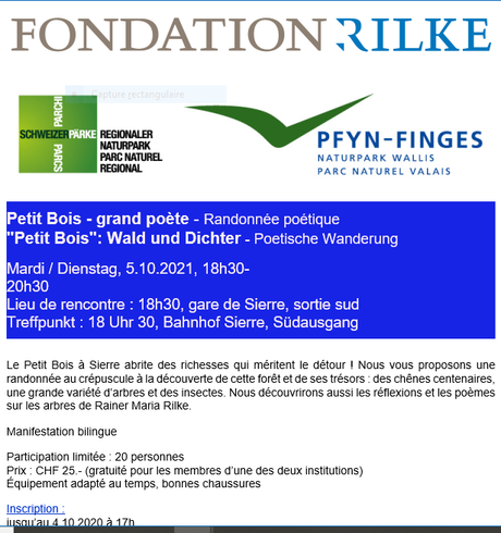 Fondation Rainer-Maria RILKE à Sierre(Valais)