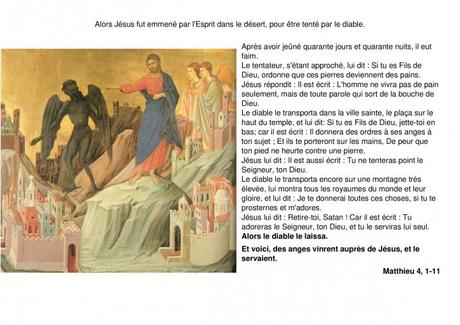Jour 6 : « Des anges vinrent auprès de Jésus, et le servaient »