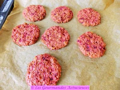 Galettes végétales aux betteraves et aux pois chiches (Vegan)