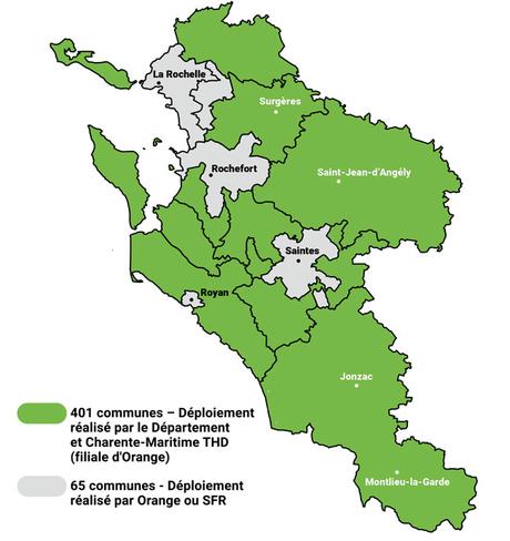 carte charente maritime thd