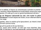 Jour L'ange vint rouler pierre s'assit dessus