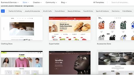 WordPress contre Wix contre Squarespace La bibliothèque de modèles de Wix