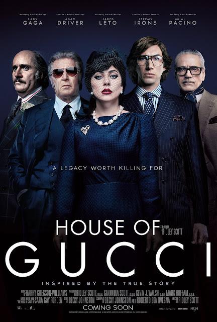 Nouvelle affiche US pour House of Gucci de Ridley Scott
