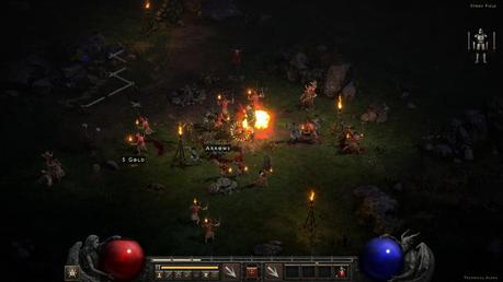 Un combat éclate dans Diablo 2: Ressuscité.