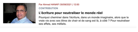 755_ L’écriture pour neutraliser le monde réel_ A. Hanifi